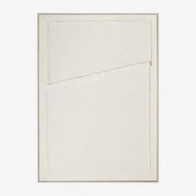 Pintura Decorativa Com Textura Em Linho Ovilea 50 X 70 Cm & B - Sklum