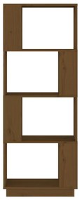 Estante/divisória 51x25x132 cm pinho maciço castanho mel