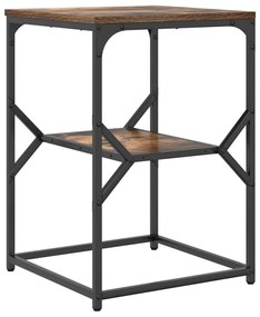 Mesa Lateral vidaXL Carvalho Defumado 41x40x60 cm Madeira Engenharia