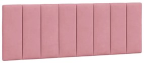 Cama com colchão 140x200 cm veludo rosa