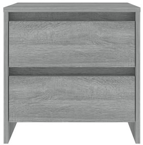 Mesas de cabeceira 2 pcs 45x34,5x44,5 cm aglom. sonoma cinzento