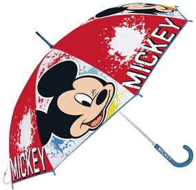 Guarda-chuva Mickey Mouse Happy Smiles Vermelho Azul (ø 80 cm)
