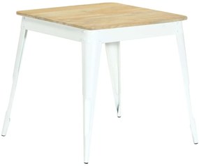 vidaXL Mesa de jantar 75x75x76 cm madeira de mangueira maciça