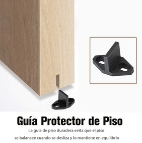 Kit de acessórios para porta deslizante Porta de montagem Conjunto de peças de metal Trilhos de rolo de aço carbono