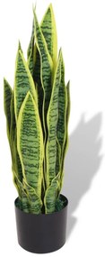Planta espada-de-são-jorge artificial com vaso 65 cm verde