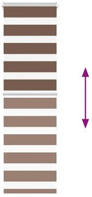Cortina de zebra 45x150 cm largura do tecido 40,9 cm poliéster