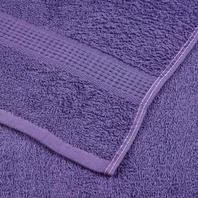 6pcs Conjunto toalhas banho 360 gsm 100% algodão roxo