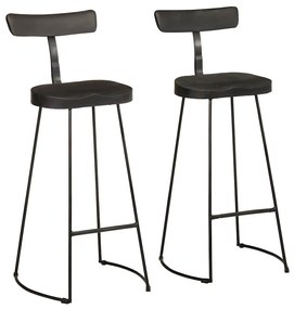 Bancos de bar 2 pcs 49x43x103 cm madeira de mangueira maciça
