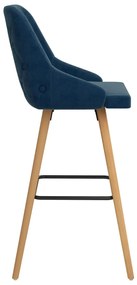 Bancos de bar 2 pcs veludo azul