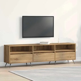 vidaXL Cabide de TV Carvalho Artisan 150x30x44,5 cm Madeira de Engenharia