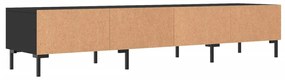 Móvel de TV 80x36x50 cm derivados de madeira preto