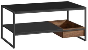 Mesa de centro com design moderno e elegante. | VASAGLE | 100 x 55 x 45 cm | LCT819B43.