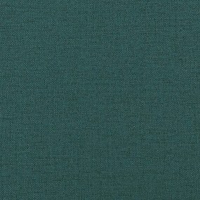 Cadeiras de jantar 2 pcs tecido verde-escuro