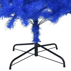 Árvore de Natal artificial com suporte 210 cm PVC azul