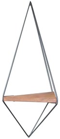 Prateleira Decorativa Wr039 – Nogueira Preta – 60x23x15 cm | Tribo Hom