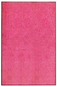 Tapete de porta lavável 120x180 cm rosa