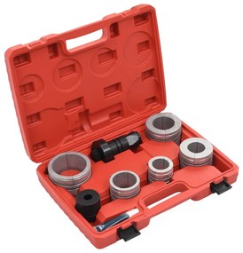 vidaXL 8 pcs kit de expansão do tubo de escape aço carbono e alumínio