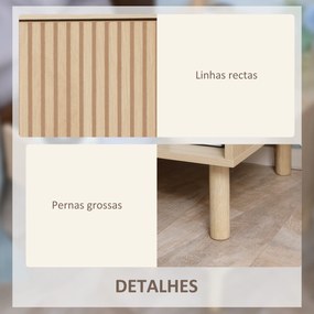 Mesa de Cabeceira com Gaveta e Prateleira Aberta Estilo Moderno para Quarto 47x47x50 cm Madeira