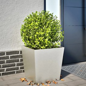 Vaso/floreira de jardim 50x50x50 cm aço inoxidável
