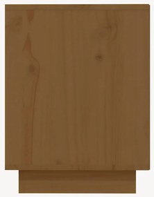 Sapateira 110x34x45 cm madeira de pinho maciça castanho mel