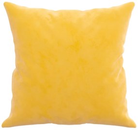 Almofadas decorativas 2 pcs 40x40 cm veludo amarelo