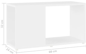 Móvel de TV 60x24x32cm contraplacado branco