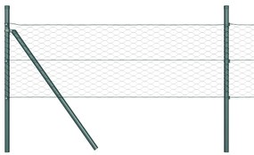 Cerca Hexagonal vidaXL Verde 0.4x10 m Aço