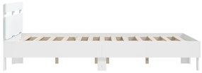 Estrutura cama c/ cabeceira 150x200 cm derivados madeira branco