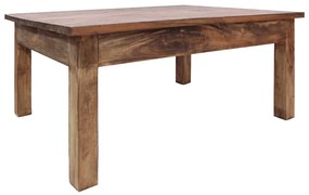Mesa de centro madeira de mogno maciça 98x73x45 cm