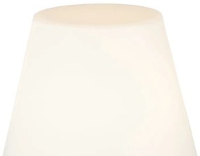 Tripé moderno preto abajur branco IP65 - VIRGINIA Design