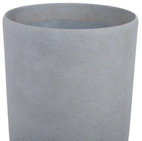 Conjunto de 2 vasos para plantas em pedra cinzenta 31 x 31 x 58 cm ABDERA Beliani