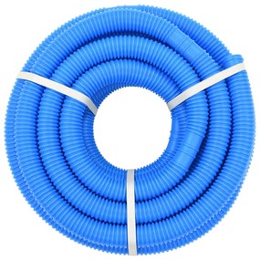 Mangueira de piscina com braçadeiras azul 38 mm 12 m