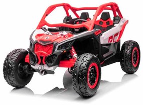 Carro elétrico para crianças 4x4 Can-am Maverick, 2 Lugares, suspensão dianteira e traseira, controle remoto de 2,4 Ghz, bateria portátil, 4 motores d
