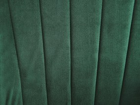 Cadeira de baloiço em veludo verde esmeralda LIARUM Beliani