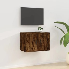vidaXL Móvel de TV para parede 57x34,5x40 cm carvalho fumado