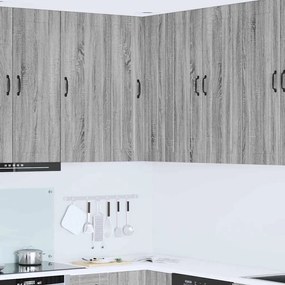 vidaXL Armário de Cozinha com prateleira Cinza Sonoma 57 x 57 x 100 cm