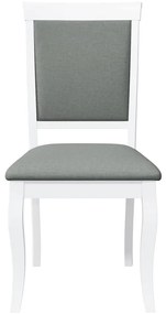 Cadeiras de jantar com almofadões 2 pcs madeira maciça branco
