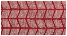 Tapete de algodão vermelho 80 x 150 cm SIVAS Beliani