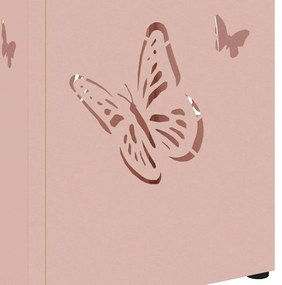 Suporte para Guarda-chuva Rosa Metal Padrão Inserções Decorativas