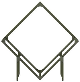 Suporte para lenha aço laminado a frio verde azeitona