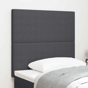 Cabeceira vidaXL Design Simples Cinza Escuro 80 cm Tecido de Corduroy