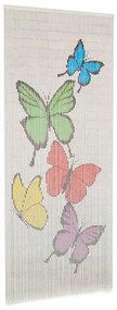 Cortina mosquiteira em bambu 90x200 cm