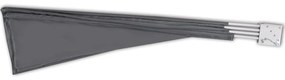 Toldo lateral dobrável para varanda 210x210 cm cinzento
