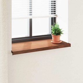 vidaXL Soleira de Janela Madeira Marrom 100 x 45 x 4,5 cm PVC