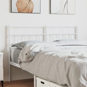 Cabeceira de cama 150 cm metal branco