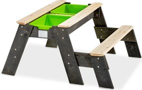 Mesa de piquenique para crianças (1 banco) Aksent Cinzenta