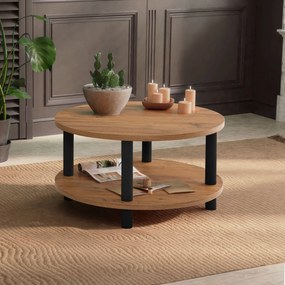 Mesa de Centro Roby – Preto – Diâmetro 70 cm x Altura 43,7 cm