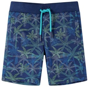 Calções de criança com cordão azul-escuro 92