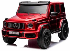 Carro elétrico para crianças Mercedes-Benz G63 AMG 4x4² 2 lugares, Bateria 24V/7Ah, 4 motores 200W, Rodas Borracha com suspensão, Bancos em pele, Cont