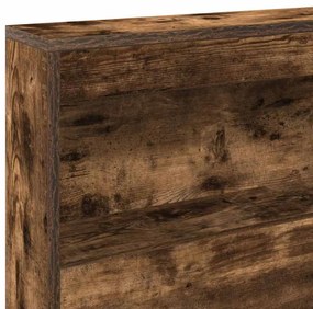 Cama estante Carvalho fumado 75x190 cm Madeira reciclada